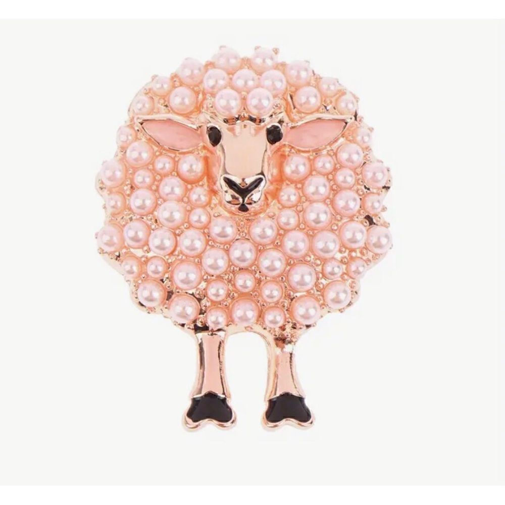 💞 NEW sparkling sheep brooch with lovely pearl embellishments 💞